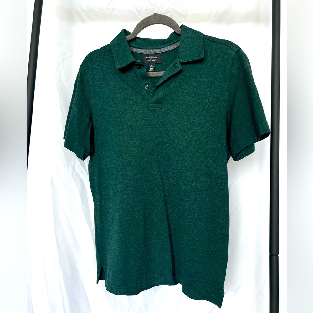 Nordstrom Men’s shop teal polo shirt size small
